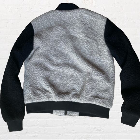 Obey Sherpa fleece bomber varsity jacket - Picture 5 of 6